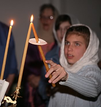 Photo of lighting candles